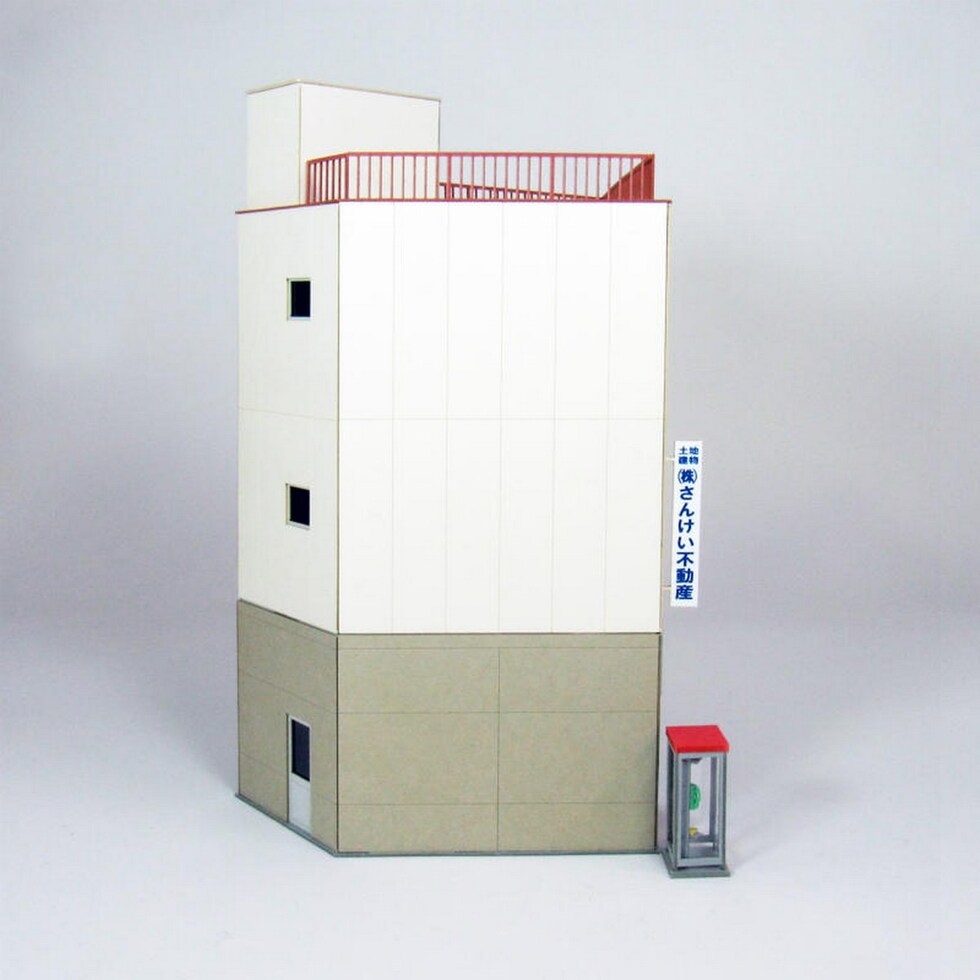 さんけい 情景 S=1/87・80 ビル-4 (MK05-51)