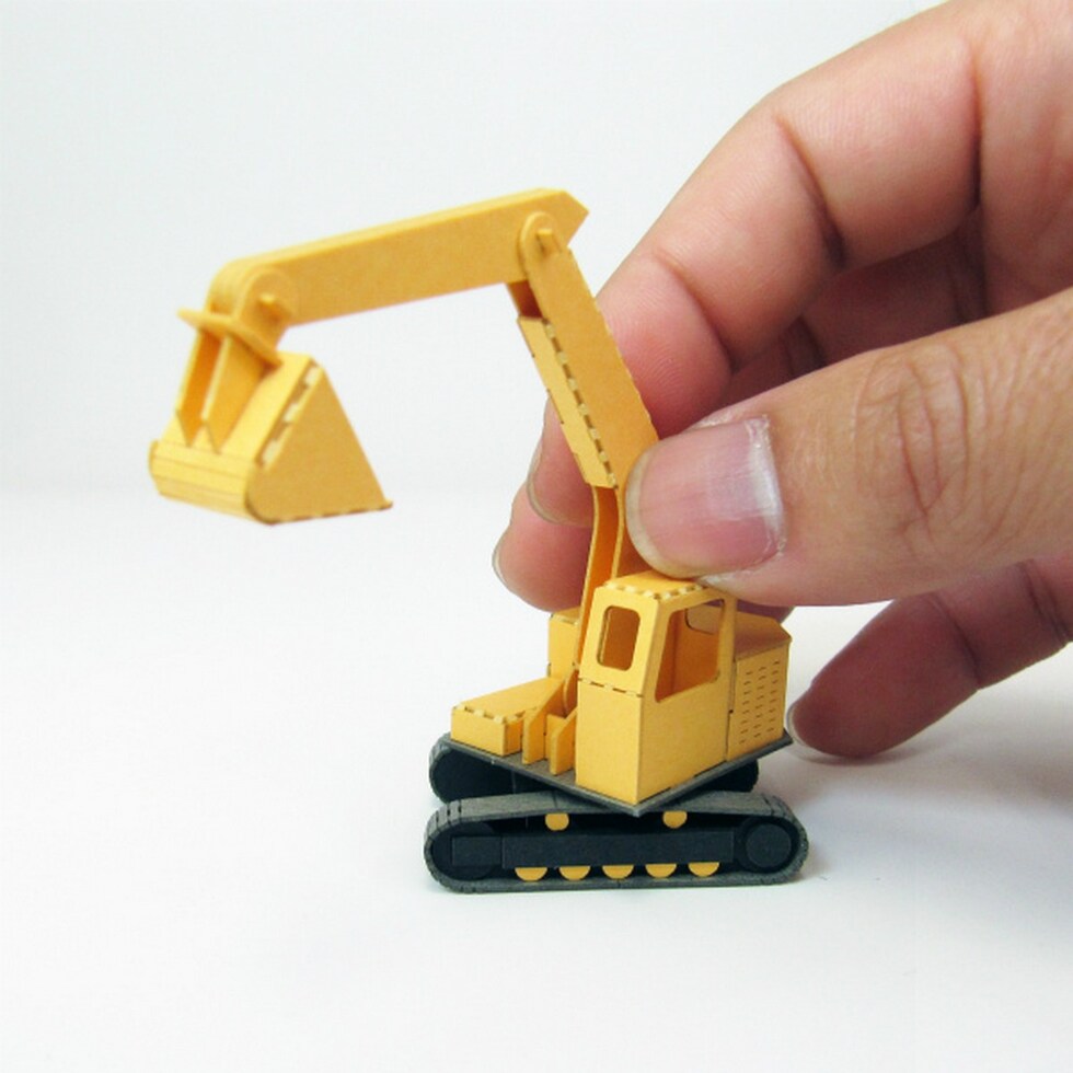 さんけい みにちゅあーと・プチ ショベルカー (MP01-146)