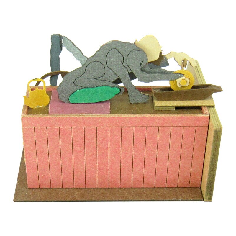 さんけい スタジオジブリ ミニ 釜爺と千尋 (MP07-12)