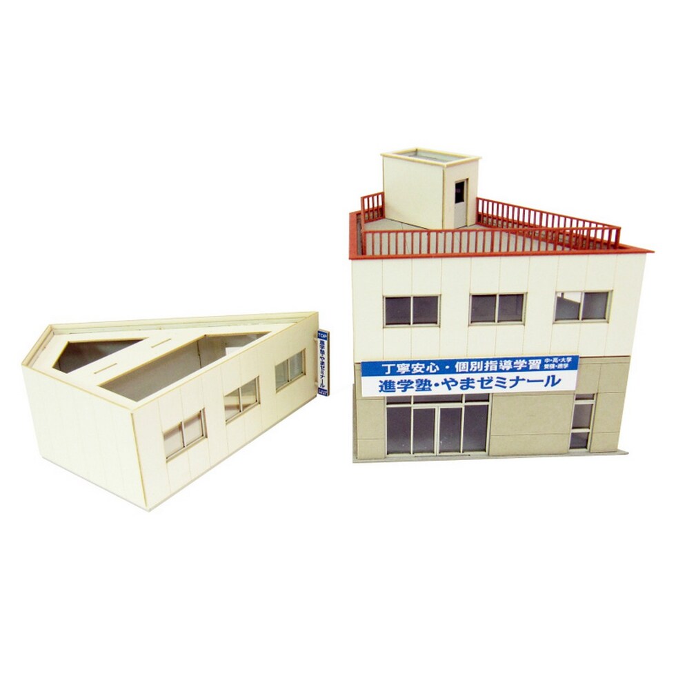 さんけい なつかしのジオラマシリーズS=1/150 鋭角ビルB (MP03-98)