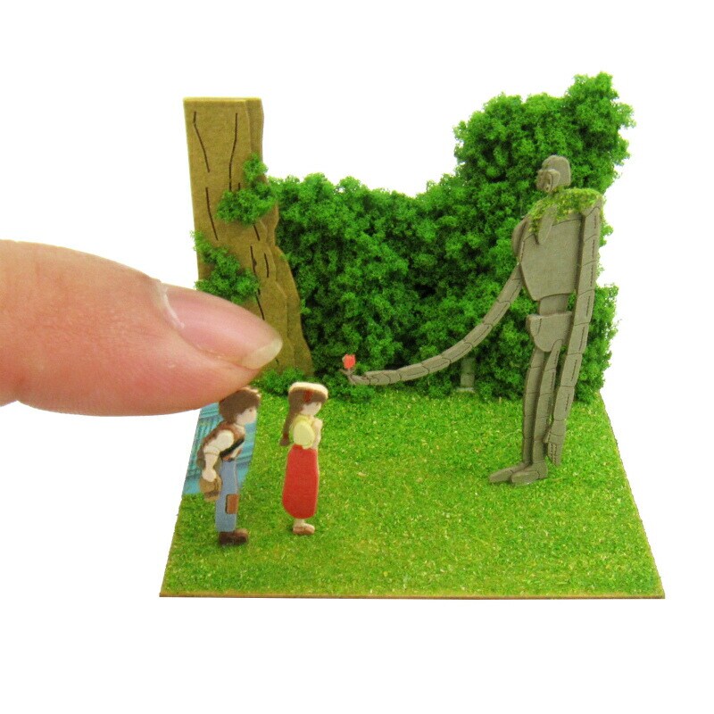 さんけい スタジオジブリ ミニ ロボット兵とシータとパズー (MP07-19)