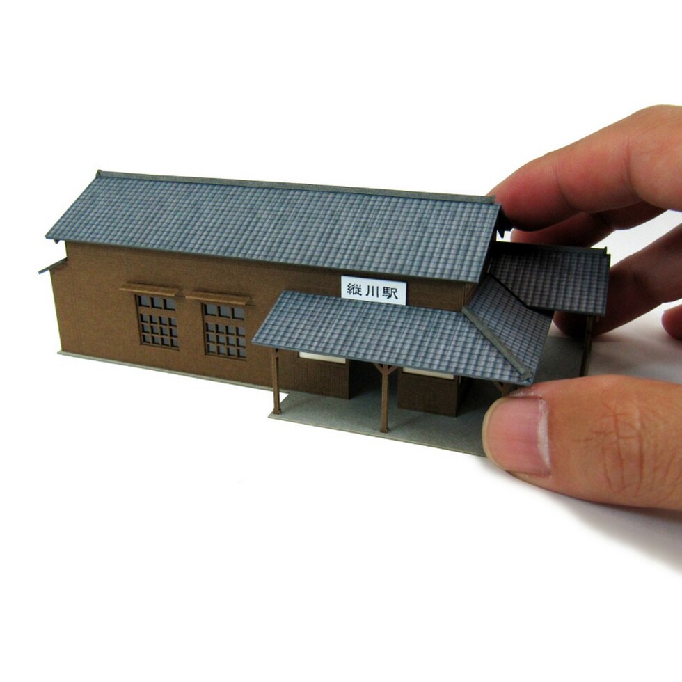 さんけい なつかしのジオラマ S=1/150 駅舎 I (MP03-100)