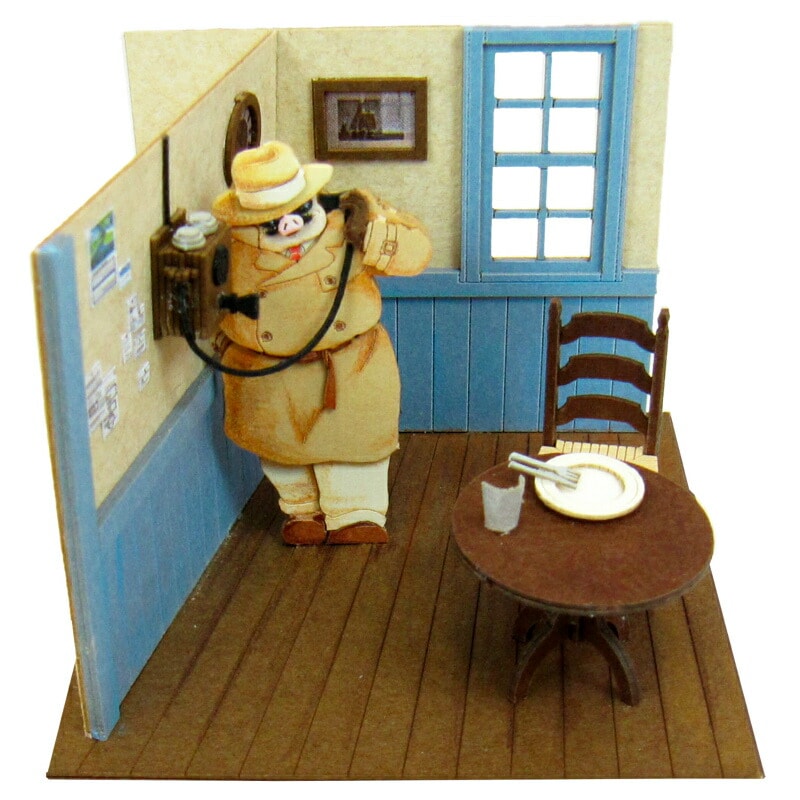 さんけい スタジオジブリ ミニ 電話するポルコ (MP07-24)