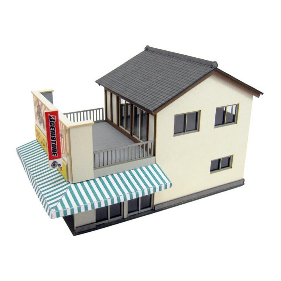 さんけい なつかしのジオラマ S=1/150 自転車屋 (MP03-101)