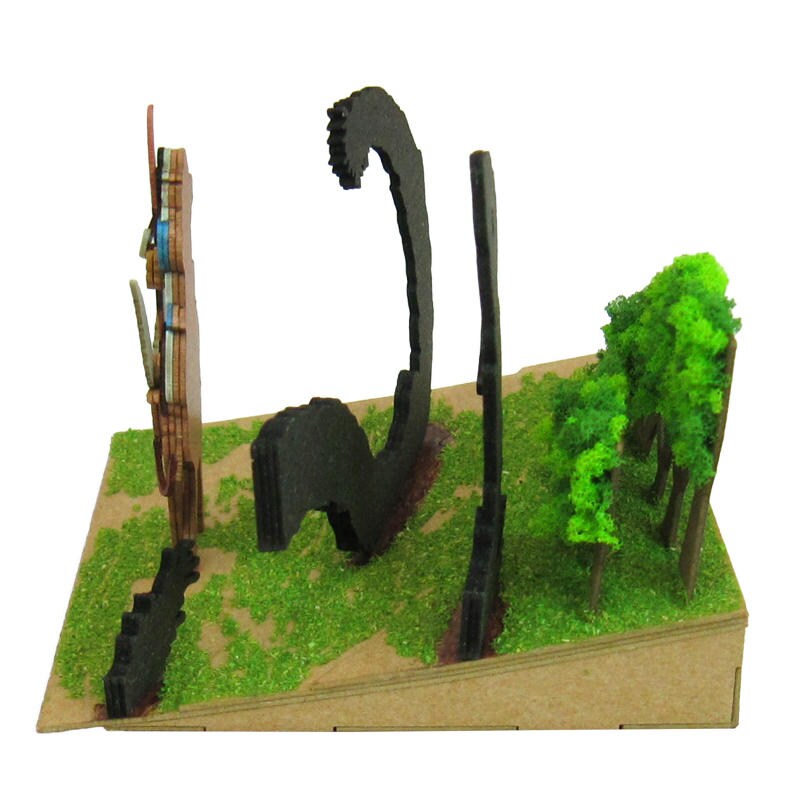 さんけい スタジオジブリ ミニ アシタカとタタリ神 (MP07-41)