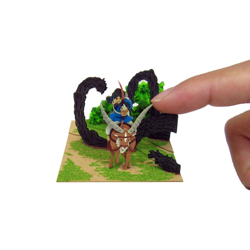 さんけい スタジオジブリ ミニ アシタカとタタリ神 (MP07-41)