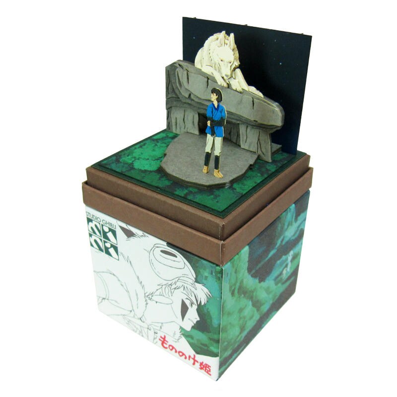 さんけい スタジオジブリ ミニ モロとアシタカ (MP07-42)