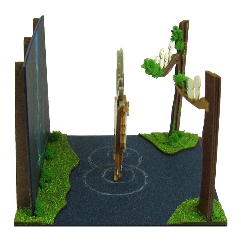 さんけい スタジオジブリ ミニ シシ神の森 (MP07-43)