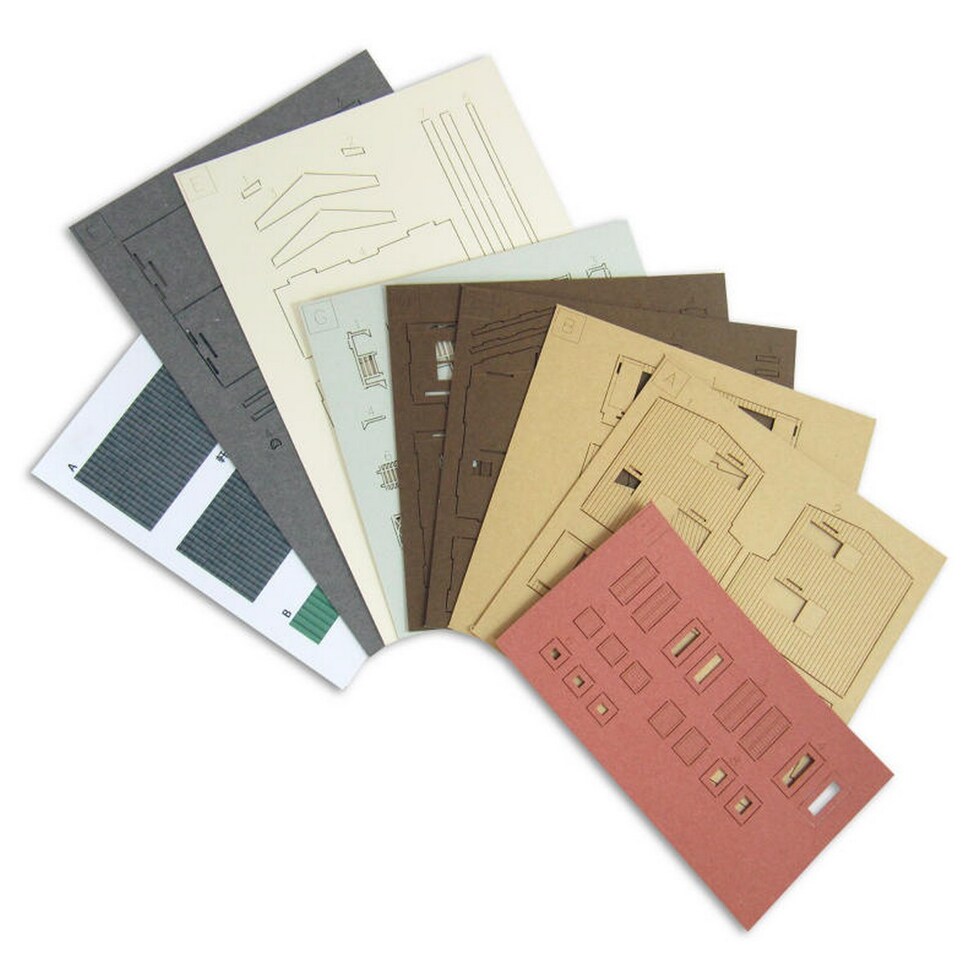 さんけい みにちゅあーとキット 民家D (MP03-103)