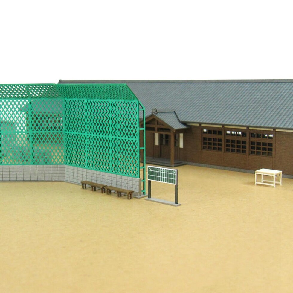 さんけい なつかしのジオラマ S=1/150 木造校舎 (MP03-104)
