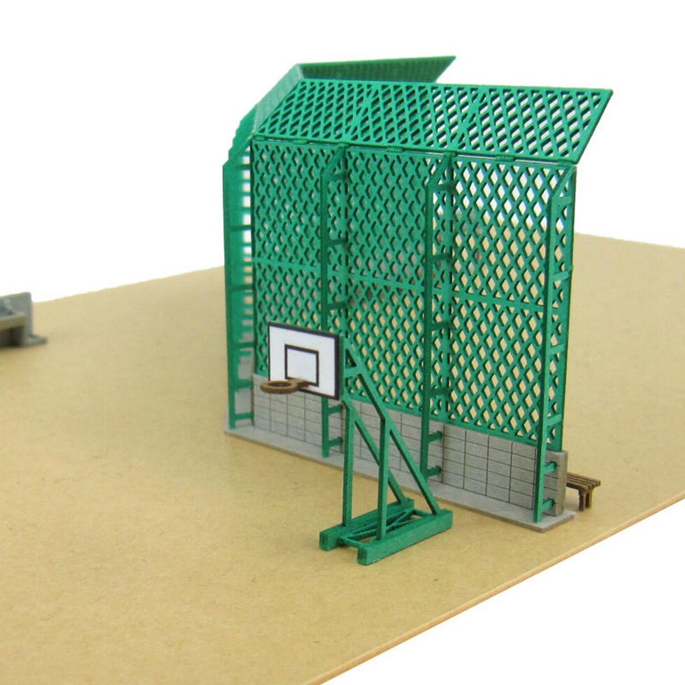 さんけい なつかしのジオラマ S=1/150 校庭設備 (MP03-105)