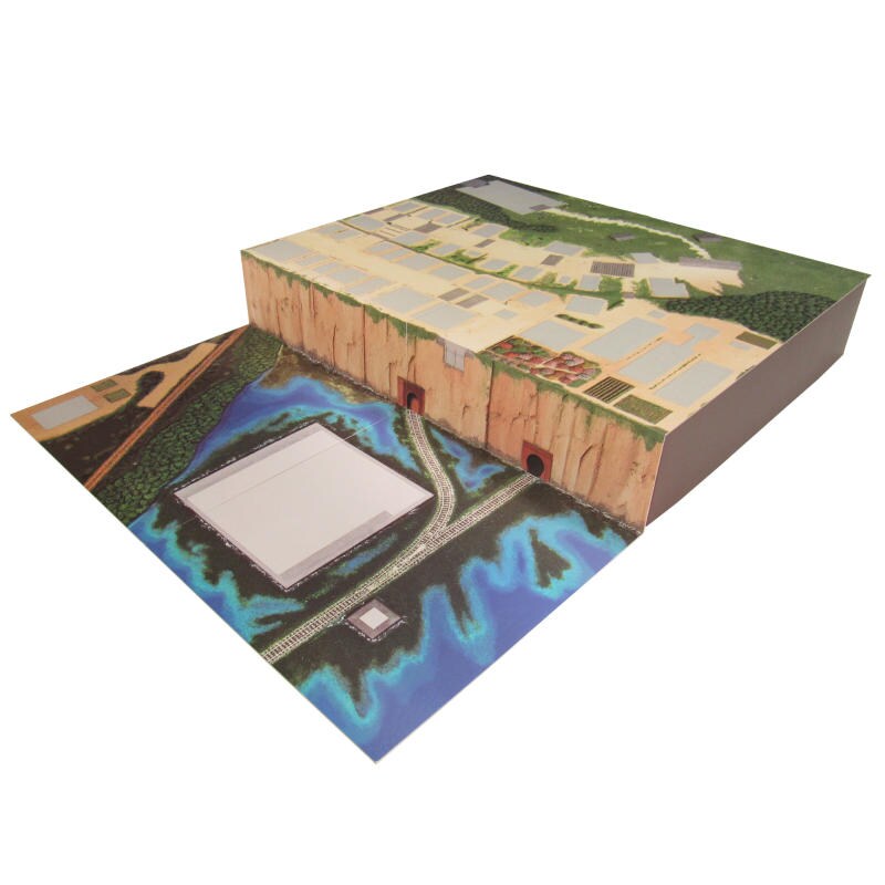 さんけい なつかしのジオラマ S=1/150 不思議の町ジオラマ (MK07-32)