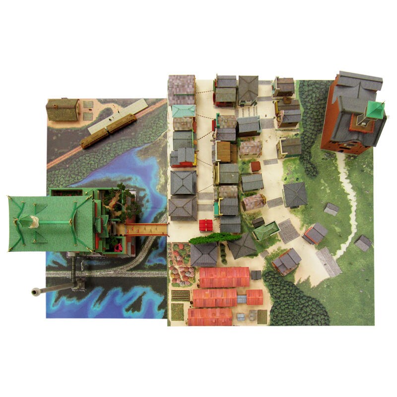 さんけい なつかしのジオラマ S=1/150 不思議の町ジオラマ (MK07-32)