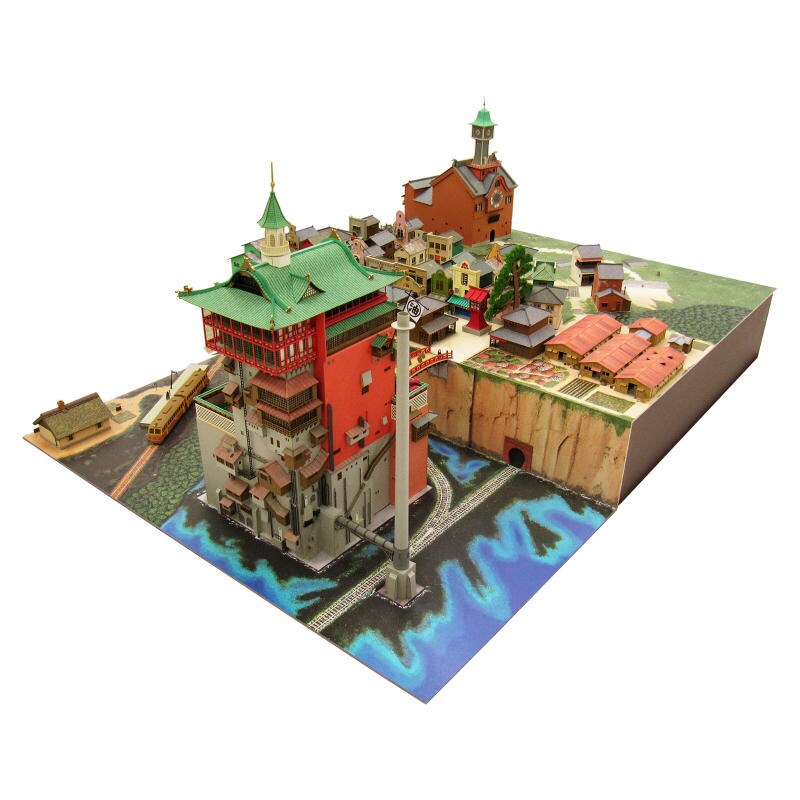 さんけい なつかしのジオラマ S=1/150 不思議の町ジオラマ (MK07-32)