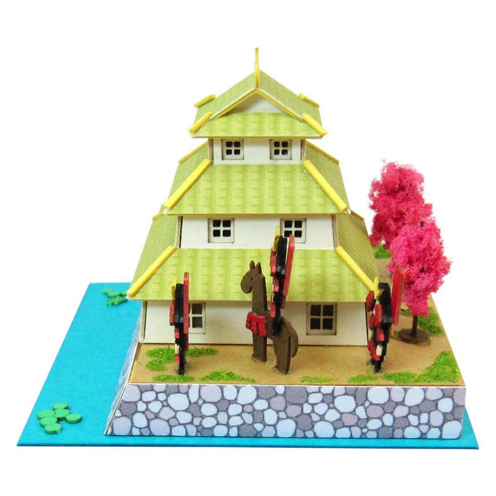 さんけい みにちゅあーとミニ お城と甲冑 (MP05-19)