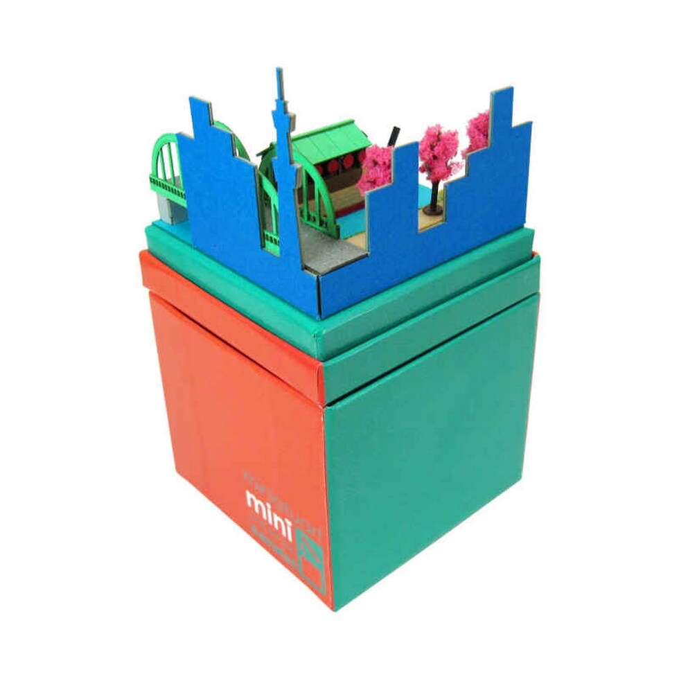 さんけい みにちゅあーとミニ お相撲さんと屋形船 (MP05-20)