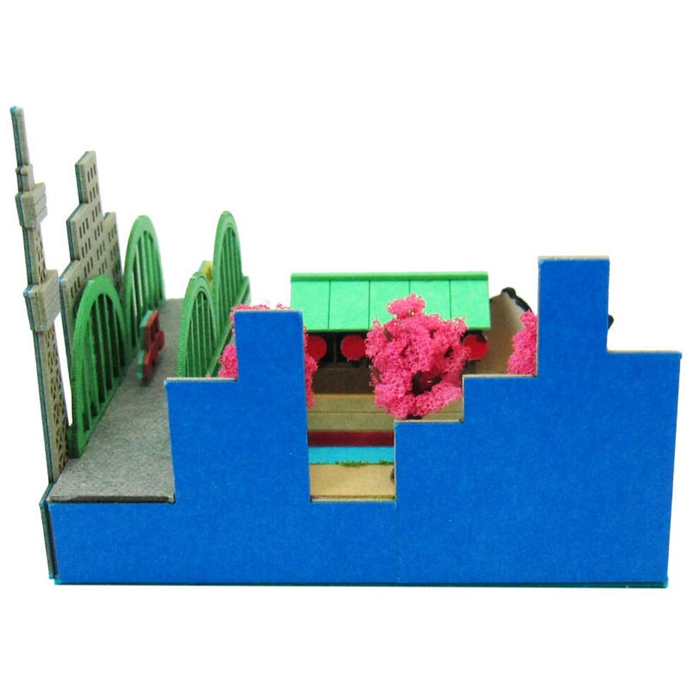 さんけい みにちゅあーとミニ お相撲さんと屋形船 (MP05-20)