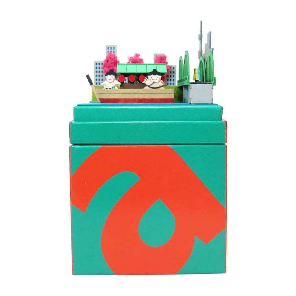 さんけい みにちゅあーとミニ お相撲さんと屋形船 (MP05-20)