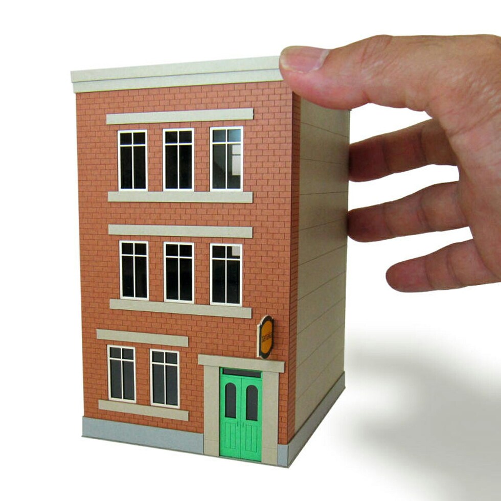 さんけい 情景 S=1/87・80 ビル-5 (MK05-55)