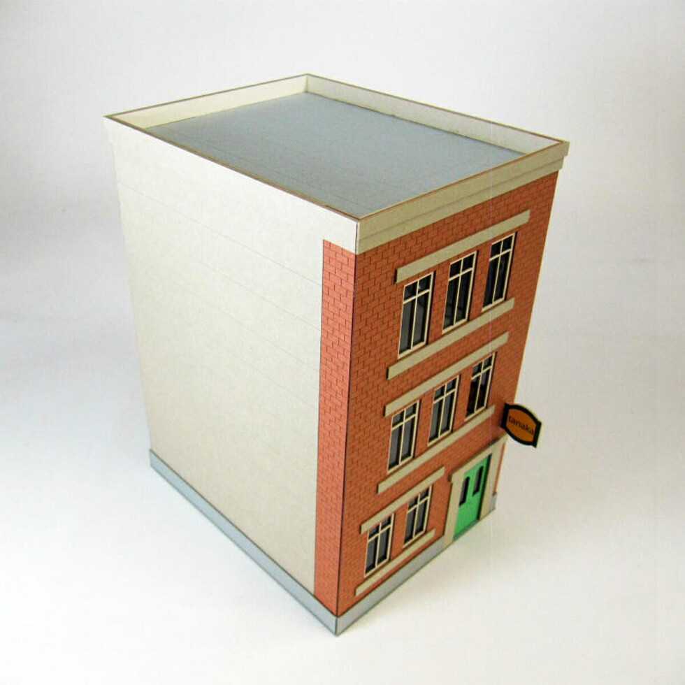 さんけい 情景 S=1/87・80 ビル-5 (MK05-55)