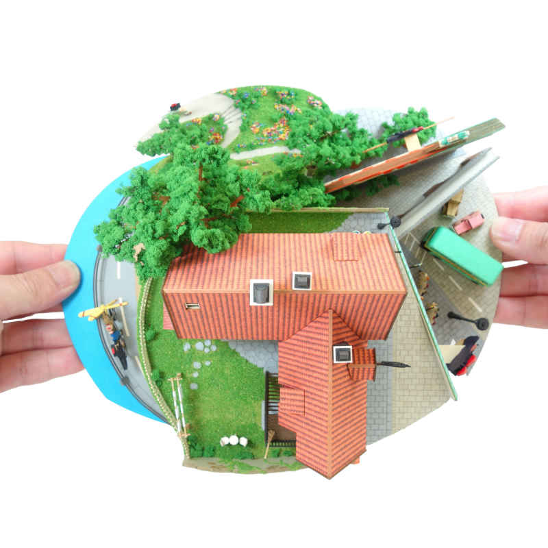 さんけい ジブリ シリーズ 魔女の宅急便ジオラマ (MK07-37)