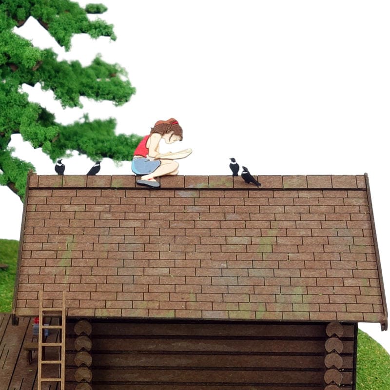 さんけい スタジオジブリ作品シリーズ S=1/1 キキとウルスラのアトリエ (MK07-39)