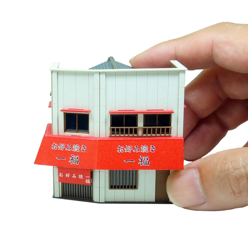 さんけい なつかしのジオラマ S=1/150 お好み焼き屋 (MP03-115)