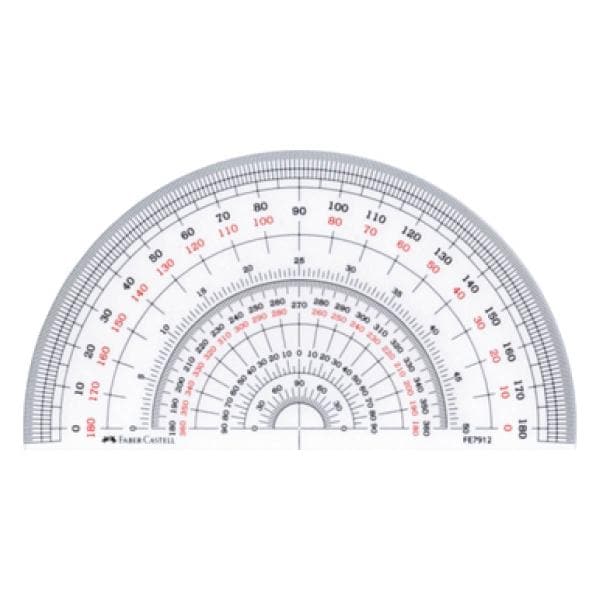 ファーバーカステル 半円分度器 12cm(FE 7912)