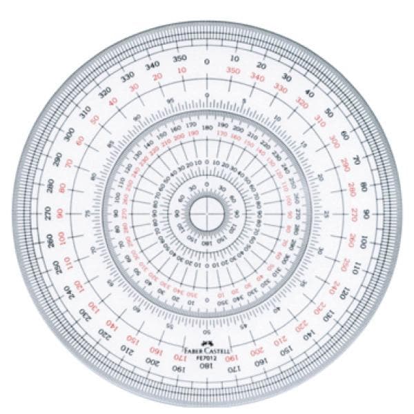ファーバーカステル 全円分度器 12cm(FE 7012)