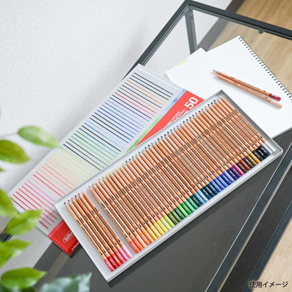 ホルベイン 水彩色鉛筆 50色セット (21195)
