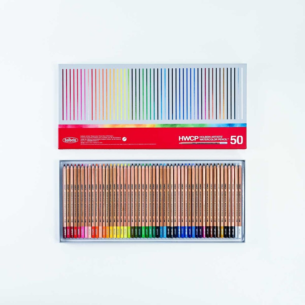 ホルベイン 水彩色鉛筆 50色セット (21195)