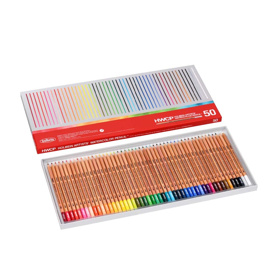 ホルベイン 水彩色鉛筆 50色セット (21195)