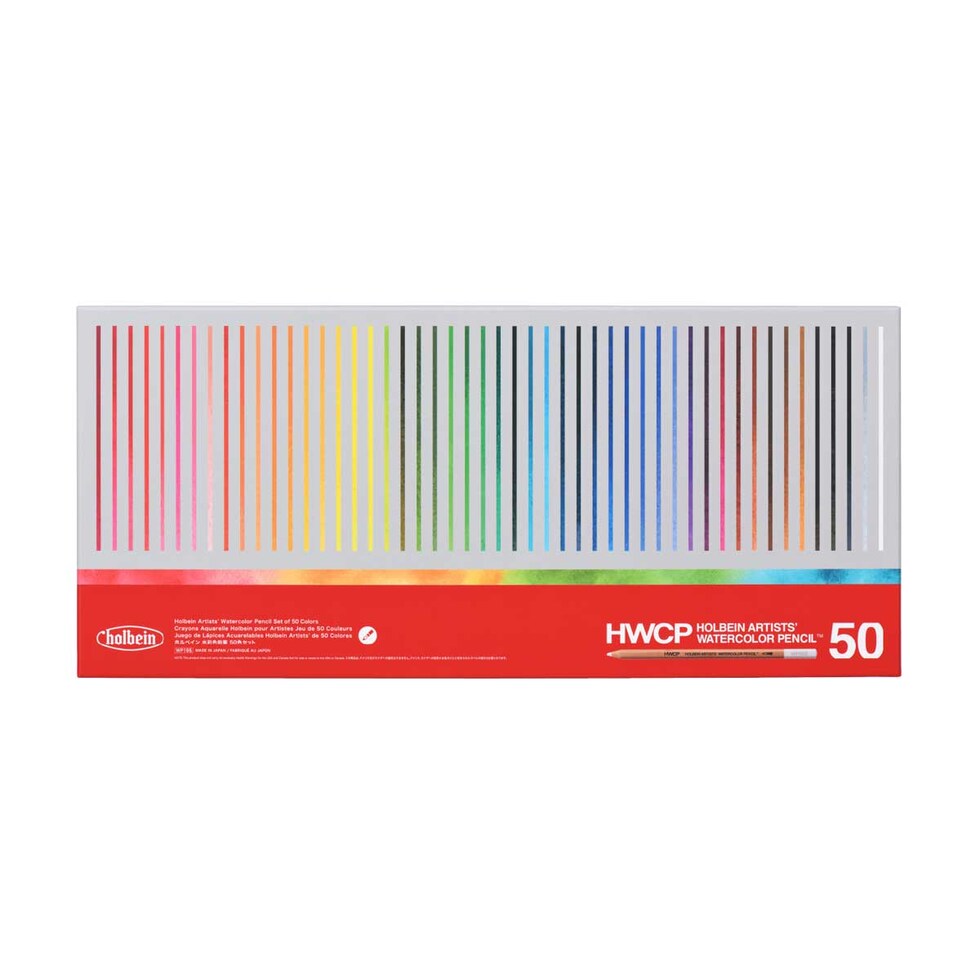ホルベイン 水彩色鉛筆 50色セット (21195)