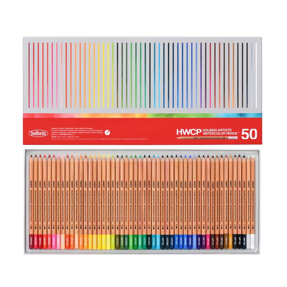 ホルベイン 水彩色鉛筆 50色セット (21195)