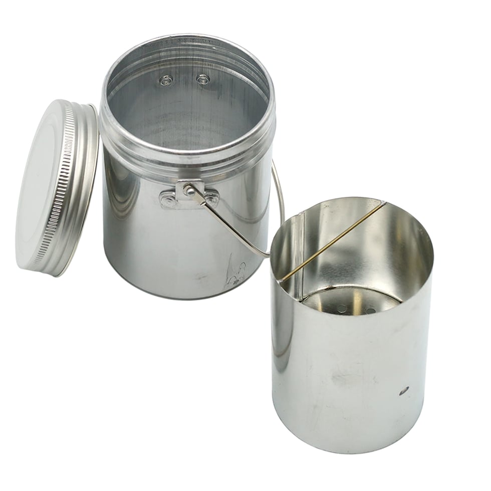 ホルベイン 油彩用筆洗器 No.6A アルミ製円筒型(密閉式)口径75φ×H96mm (112205)