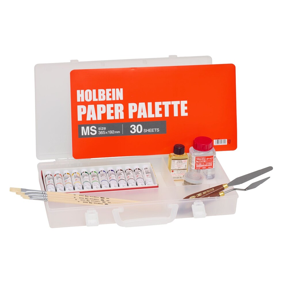 ホルベイン 油絵具 アタッシュ大長ボックス HOC10ml 12色セット (130165)