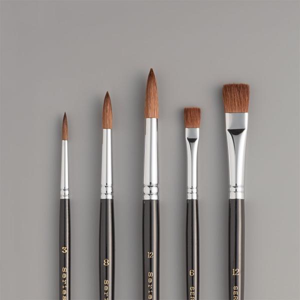 ホルベイン 画筆セット 水彩筆(馬毛) 5本組セット