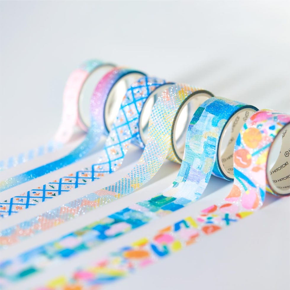 キングジム(Kingjim) SODA タイガー2 (20mm) CMT20-018 ソーダ 貼ってはがせる 透明マスキングテープ 20mm×3m フィルム マステ ネコポス可