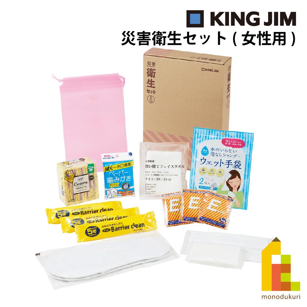 キングジム(Kingjim) 災害衛生セット(女性用) (HGS-300)