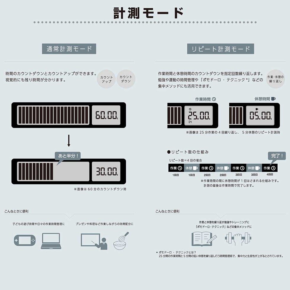 キングジム(Kingjim) ビジュアルバータイマー 黒 (VBT10-BK)