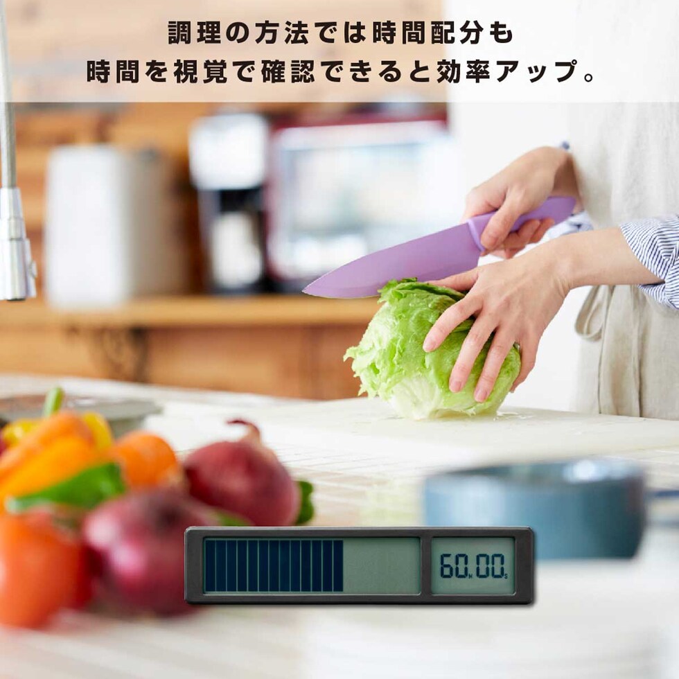 キングジム(Kingjim) ビジュアルバータイマー 黒 (VBT10-BK)