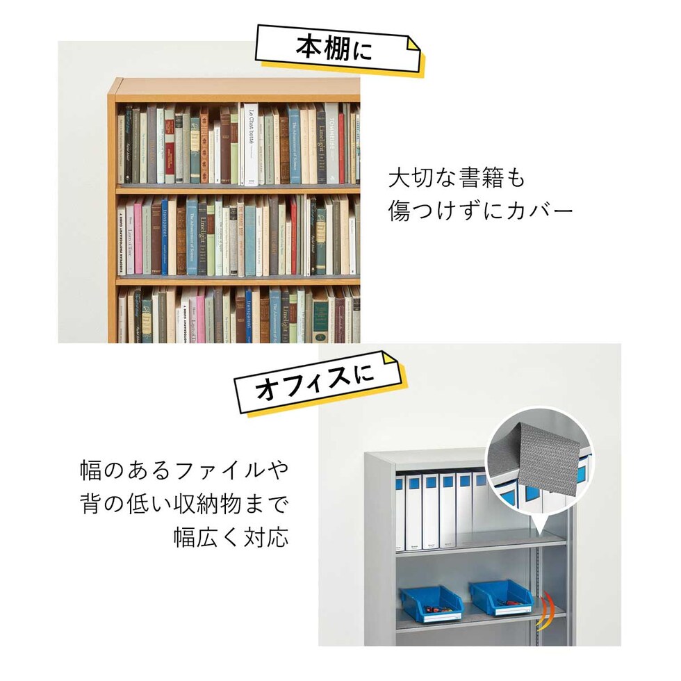 キングジム(Kingjim) 収納棚に敷く落下予防マットRM1200 (RM1200)