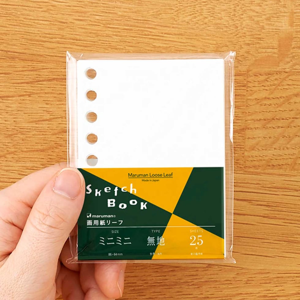 マルマン ミニミニ ルーズリーフ 3冊 えがくセット 限定 (LMM2AX3)