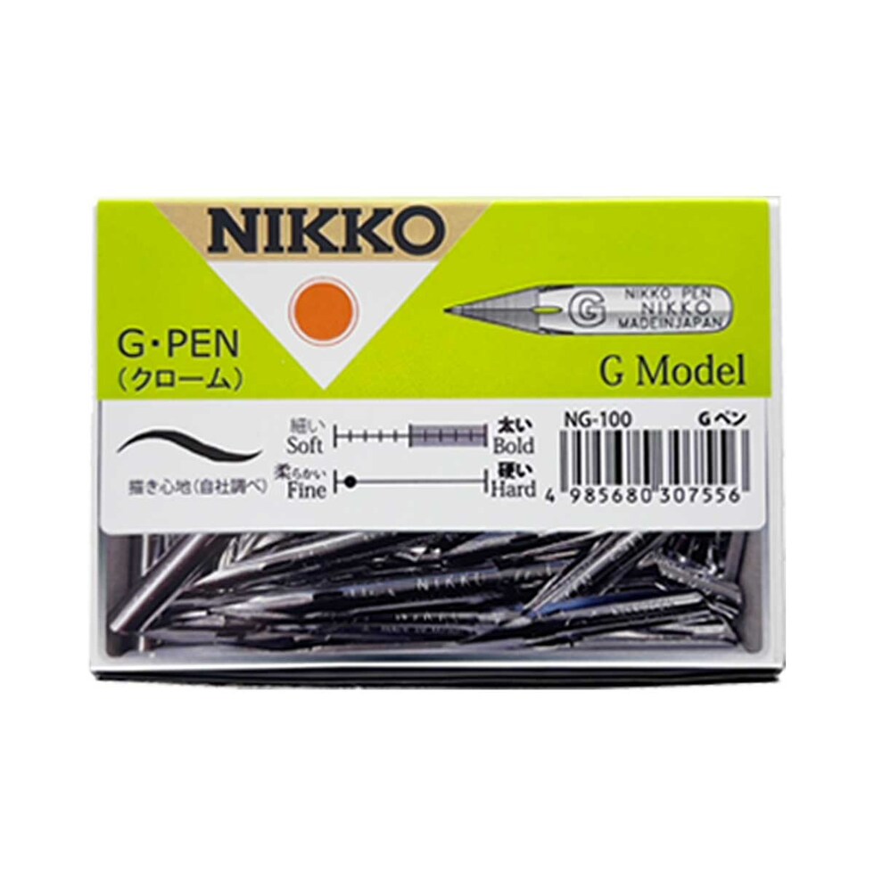 立川ピン製作所 日光 Gペン クローム 100本入 (NG100)