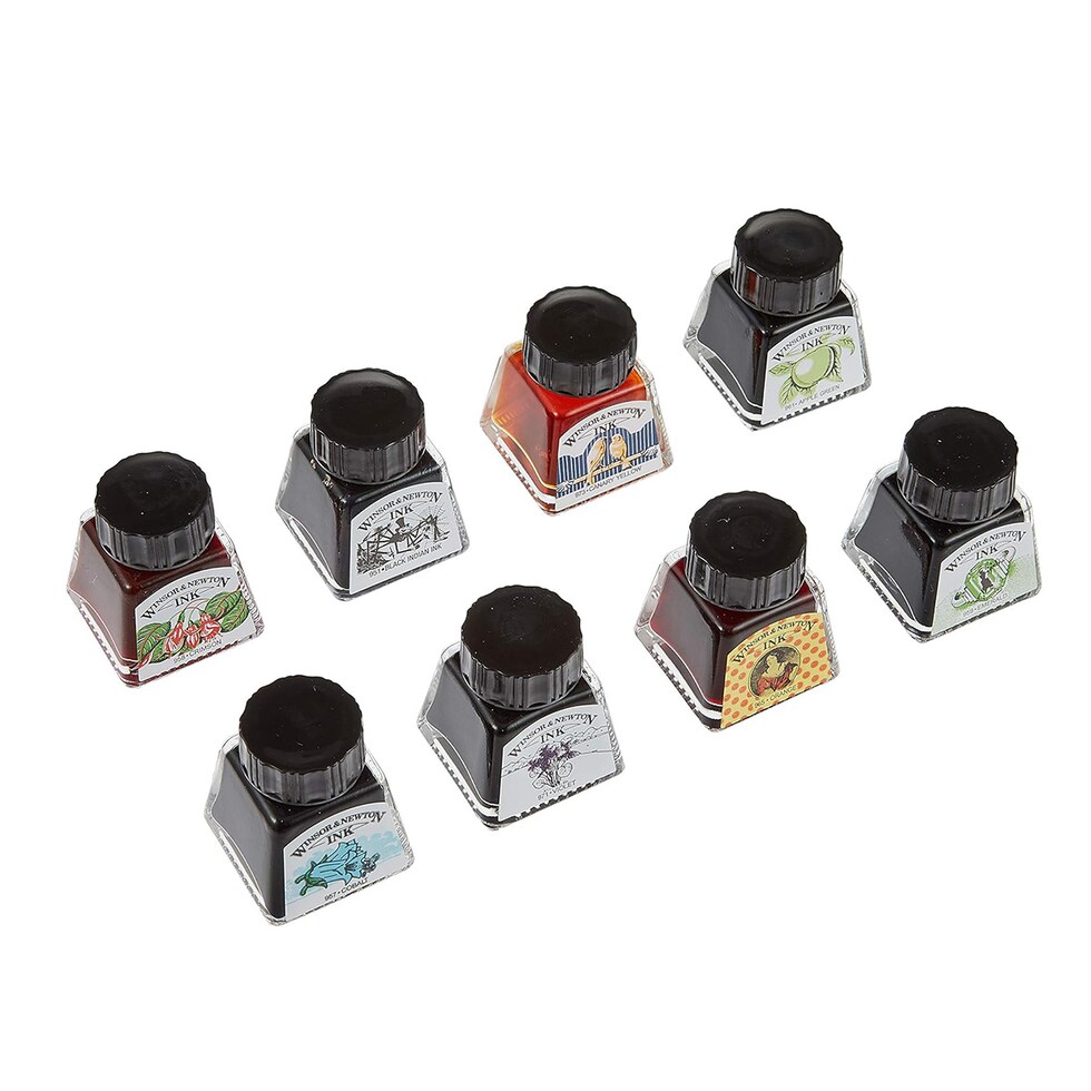 W&N ドローイングインク 14ML セット 8色セット (19509808)
