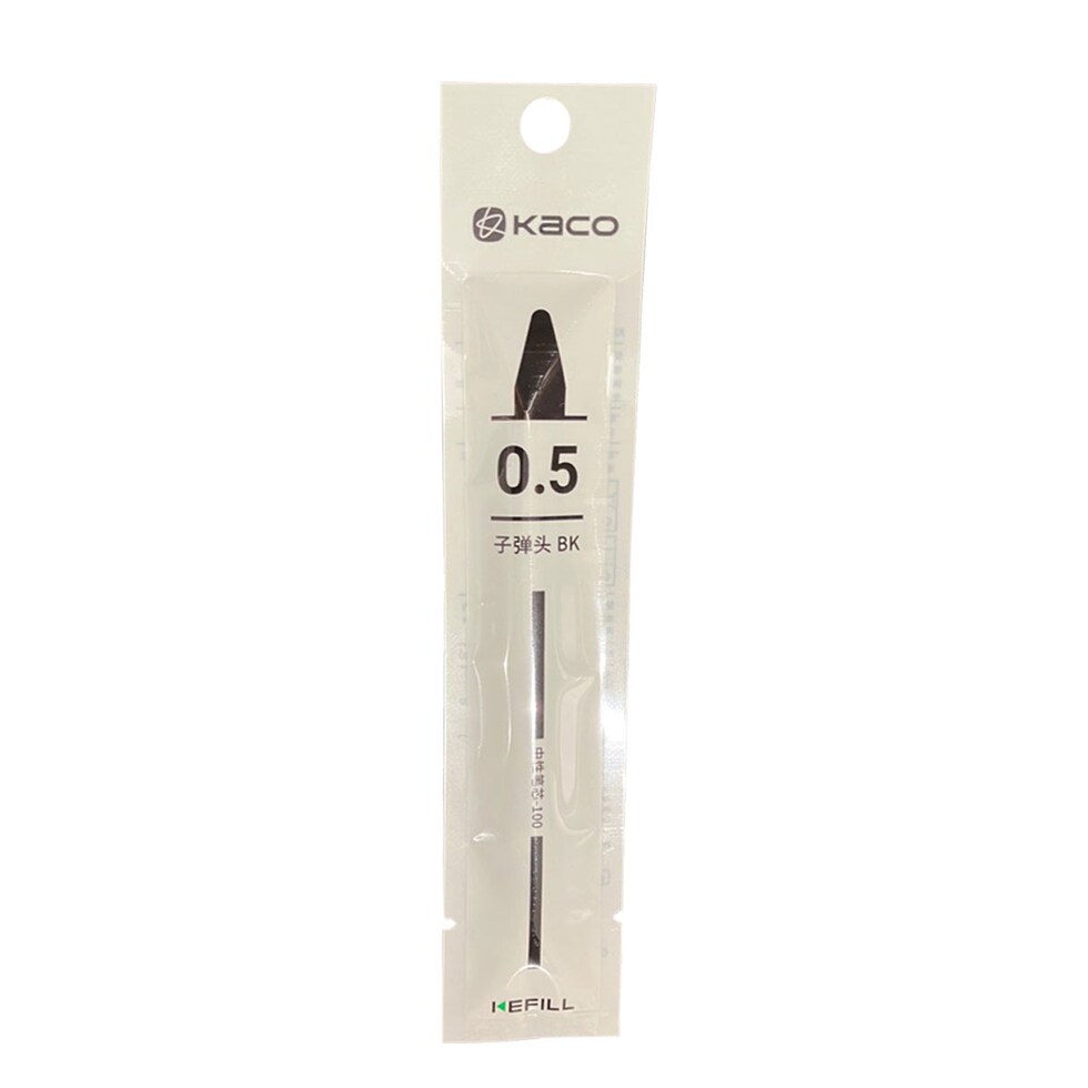 KACO×PANTONE ゲルインク ボールペン用リフィル 0.5mm 黒 ネコポス可