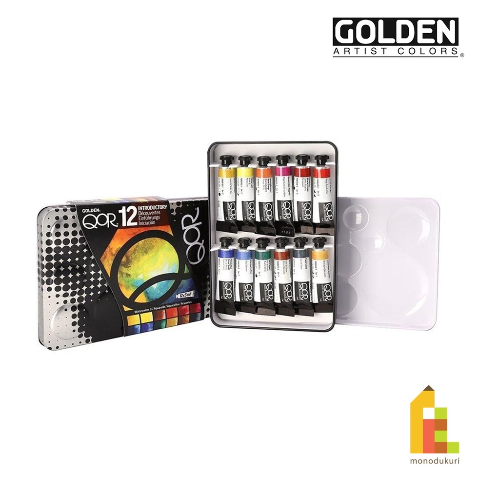 Golden QOR水彩 0010 5ml イントロダクトリー 12色セット (13300010)
