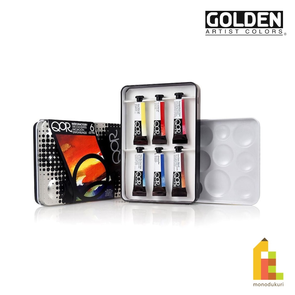 Golden QOR水彩 0001 5ml イントロダクトリー6色セット  (13300001)