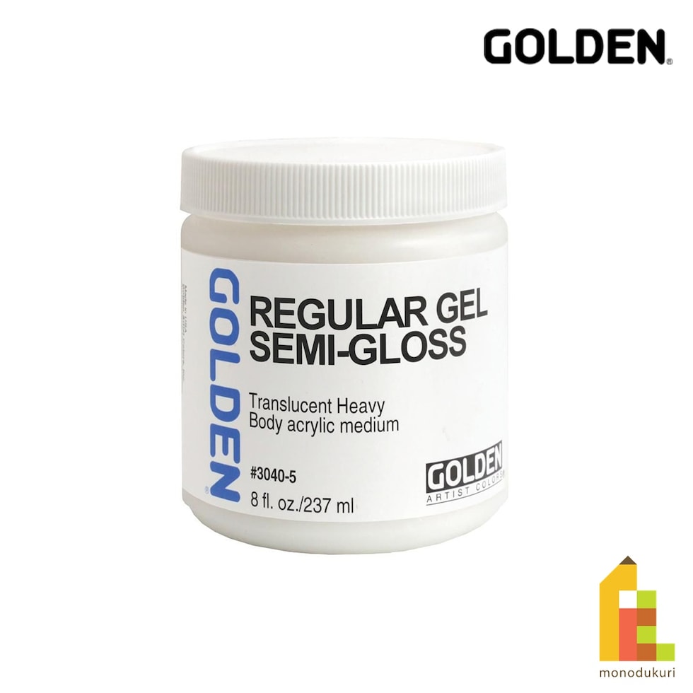 ゴールデン アクリリックス メディウム 237ml 3040 レギュラー ジェル セミ グロス (13165040)