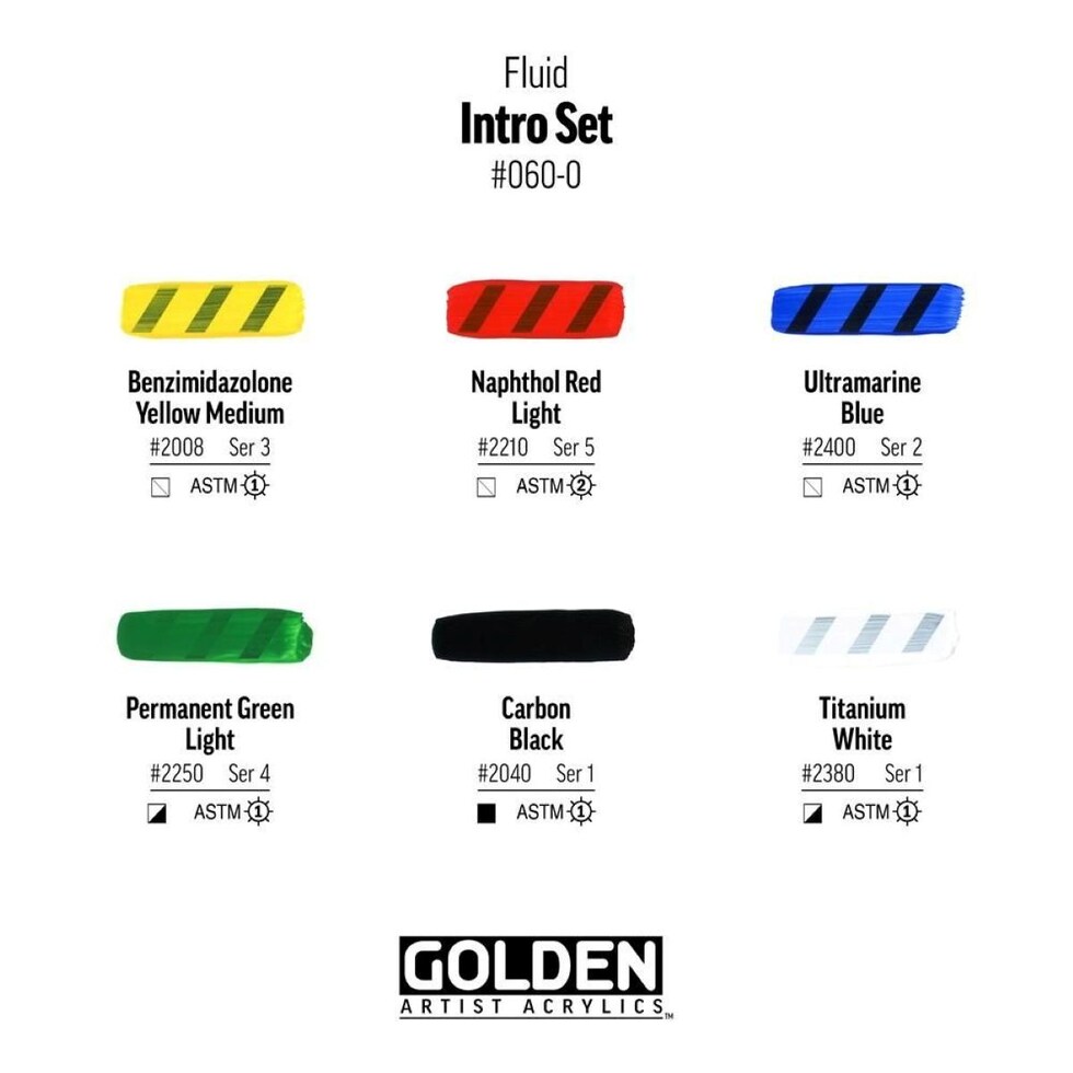 ゴールデン アクリックス フルイド 30ml 060 イントロ6色セット (13110060)